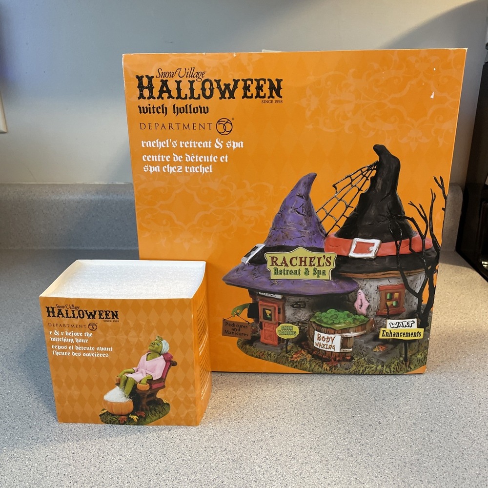 Dept 56 Rachel's Retreat & Spa Halloween Village And R&R Before Witching Hour